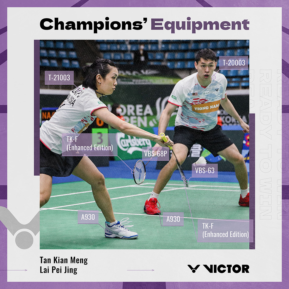 Tan Kian Meng Lai Pei Jing Clinched The Mixed Doubles Title In Korea 