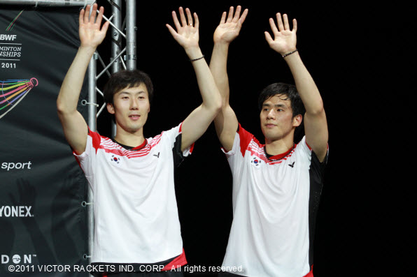 Ko Sung Hyun (right) /Yoo Yeon Seong took silver at the World Badminton Championship, and climbed up the world rankings to fourth.